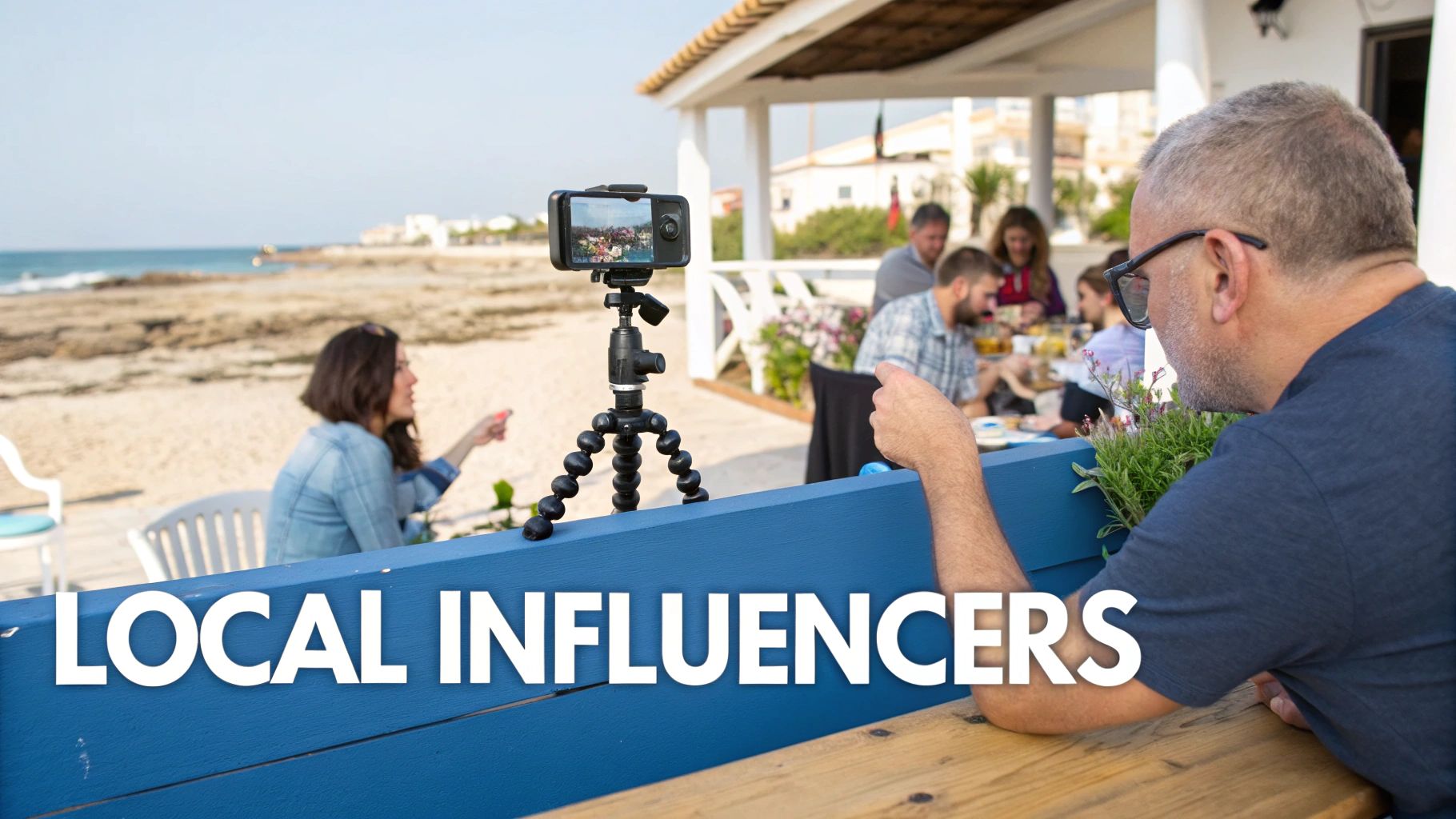 A group of people collaborating on an influencer marketing campaign in Cyprus.