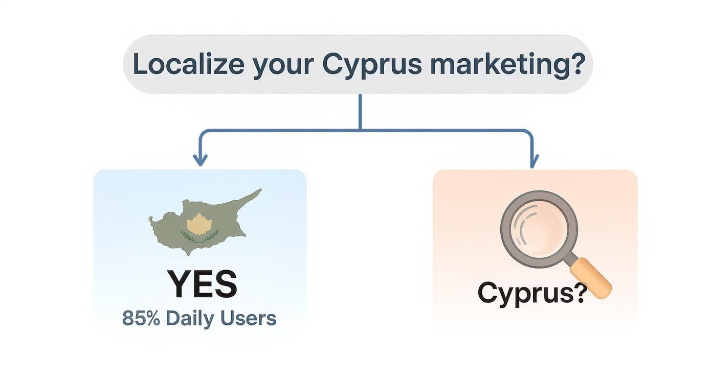 Infographic about social media marketing cyprus